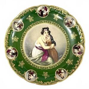 Mitterteich Bavaria Vigée Le Brun Mother and Daughter - Decorative Plate 12.5 in